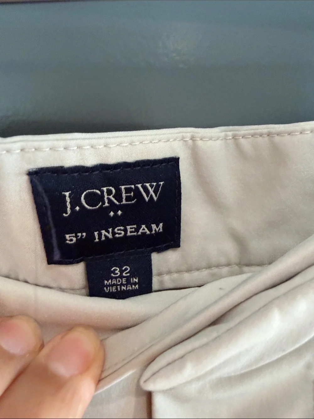 J. Crew Men's Stone Flat-Front tech Shorts